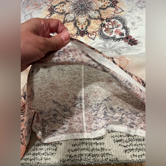 Jess & Jane Medallion Rhinestone Bohemian Top Blouse - Picture 9 of 9